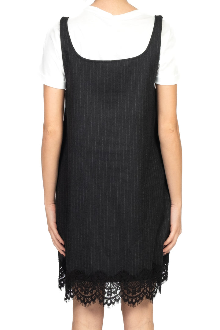 Tensione In - Abito mini gessato con t-shirt Art. W25X613