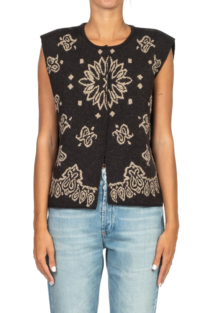 Tensione In - Gilet aperto ricamato Art. W5HMG61A400