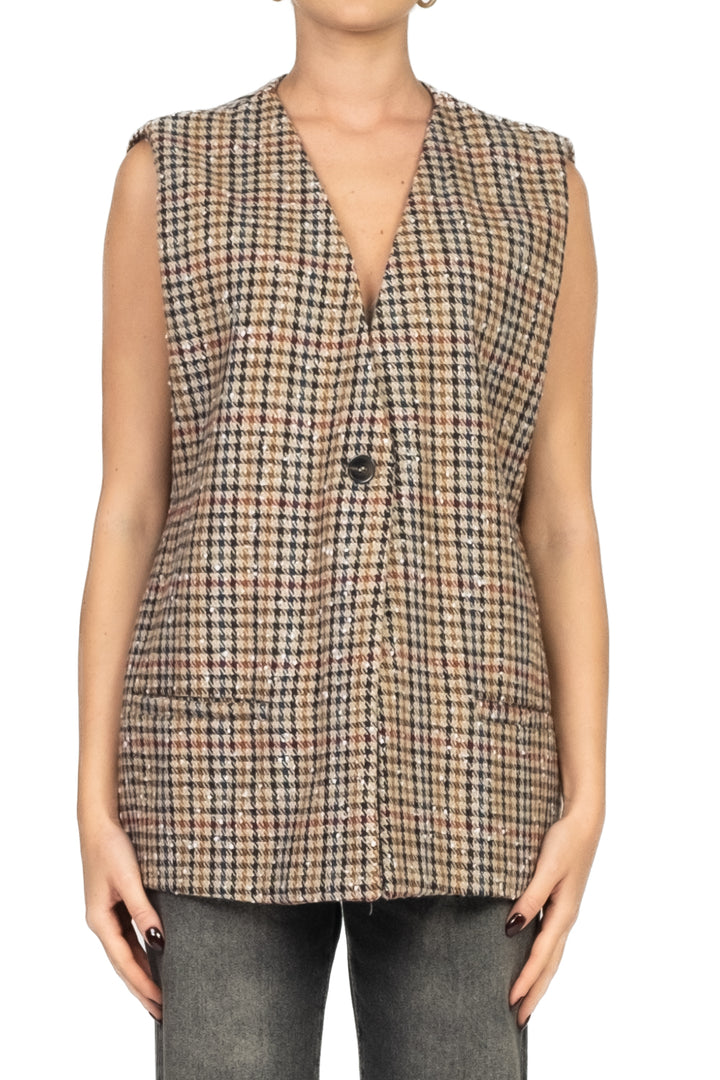 Tensione In - Gilet over quadretti Art. 26D885