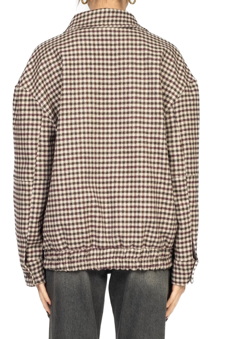 Tensione In - Giacca bomber quadretti Art. 26B860