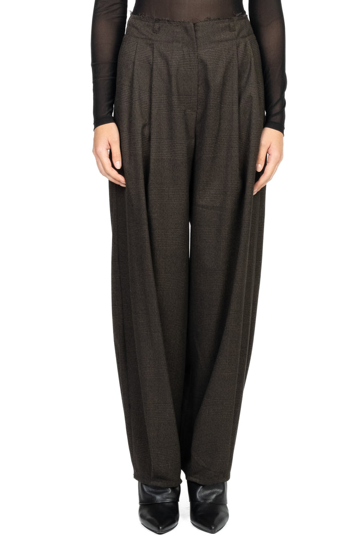 Vicolo - Pantalone balloon sartoriale principe di galles Art. TF0982