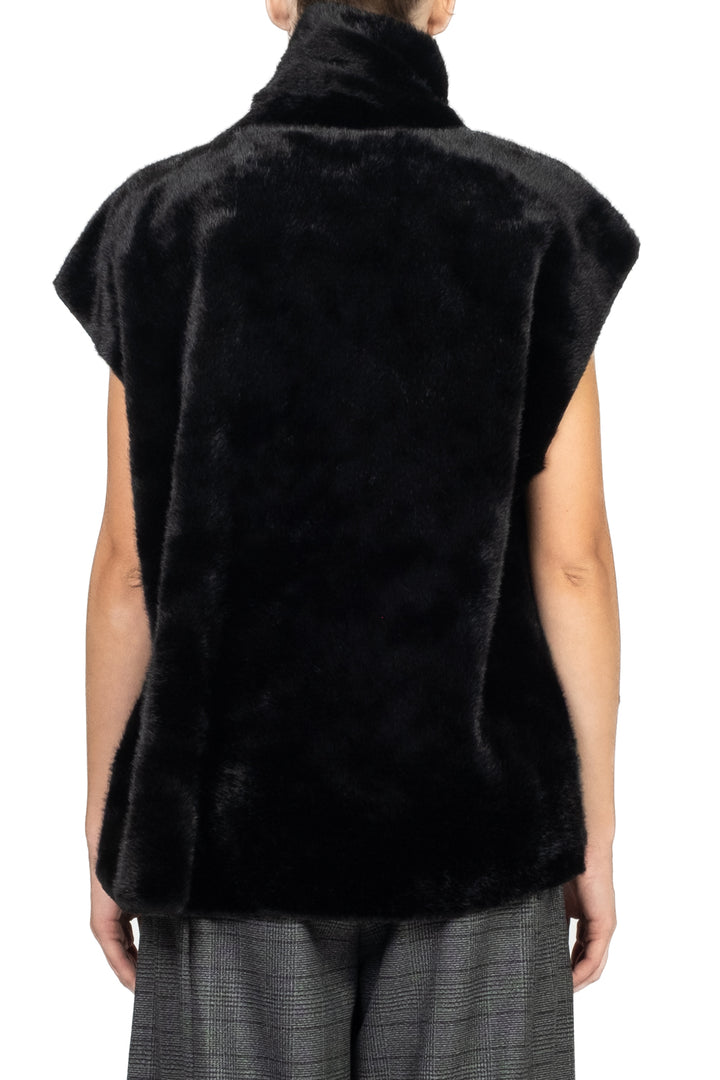 Tensione In - Gilet pelliccia con sciarpa Art. 225055