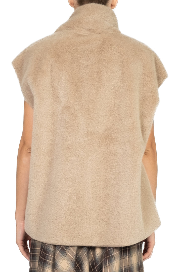 Tensione In - Gilet pelliccia con sciarpa Art. 225055