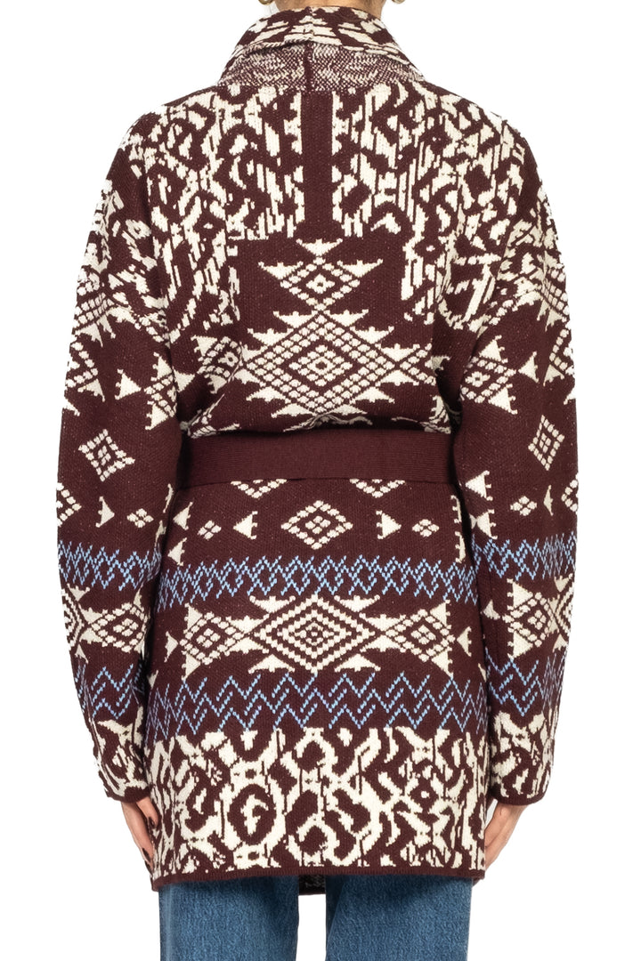 Tensione In - Caban fantasia con cintura Art. 25A583AI25