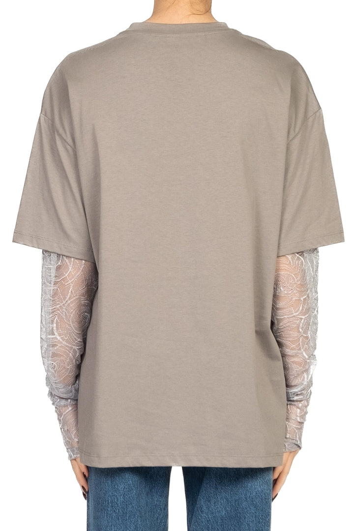 Vicolo - T-Shirt over maniche pizzo Art. UF0062