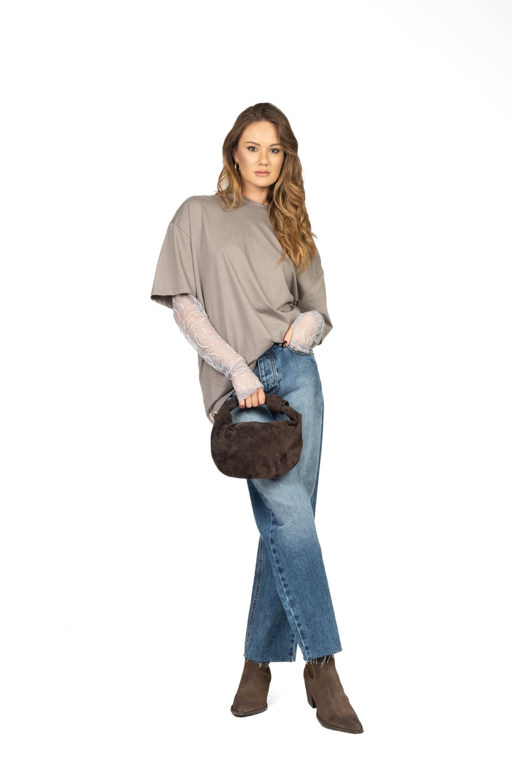 Vicolo - T-Shirt over maniche pizzo Art. UF0062