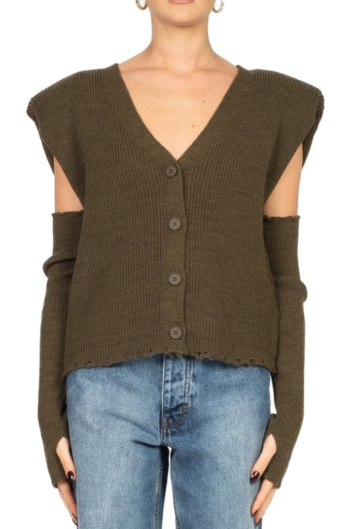 Have One - Gilet bottoni con manicotti Art. LFP-P015