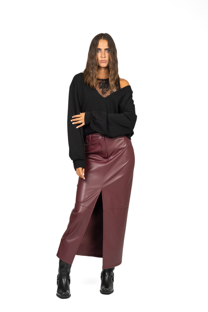 Have One - Felpa scollo a V con pizzo Art. RMA-P028