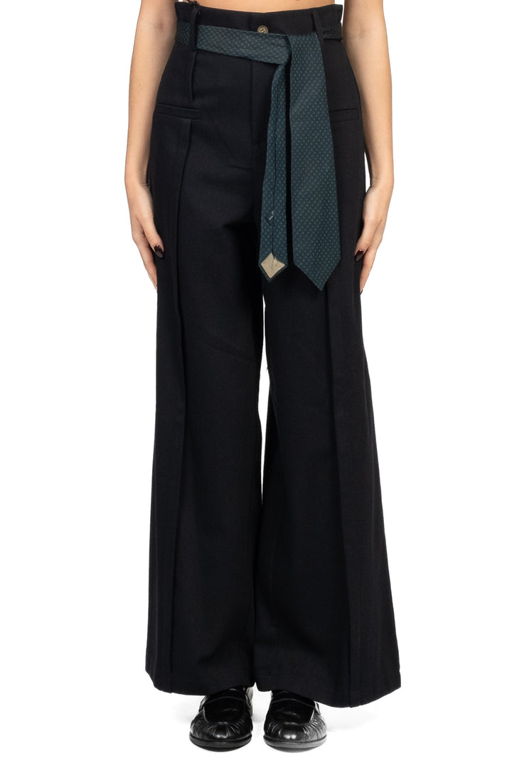 Vicolo - Pantalone palazzo con cravatta Art. TF1098