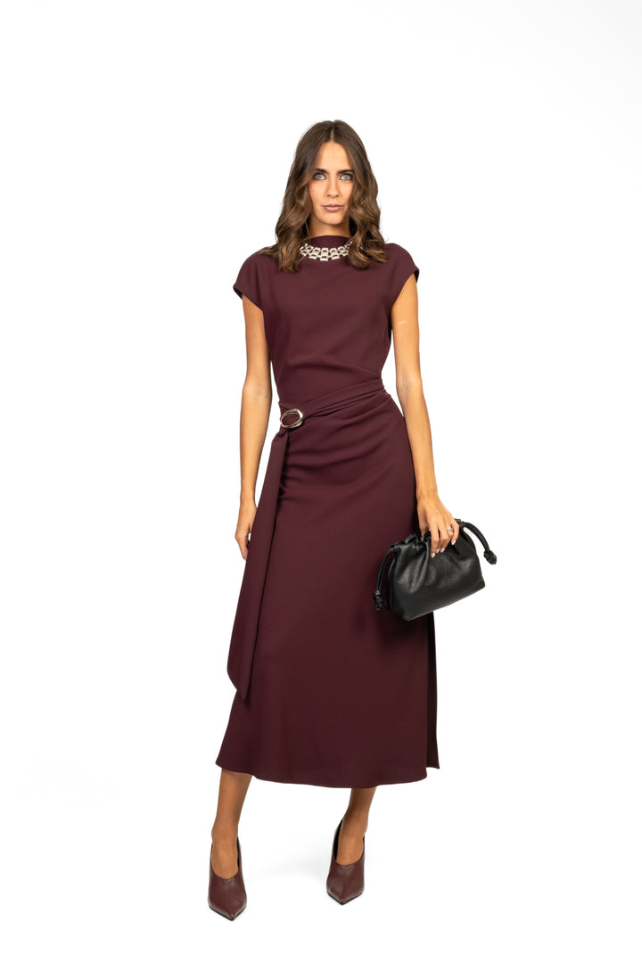 Imperial - Abito arricciato con fusciacca Art. AFSTKER/AFSTKSB