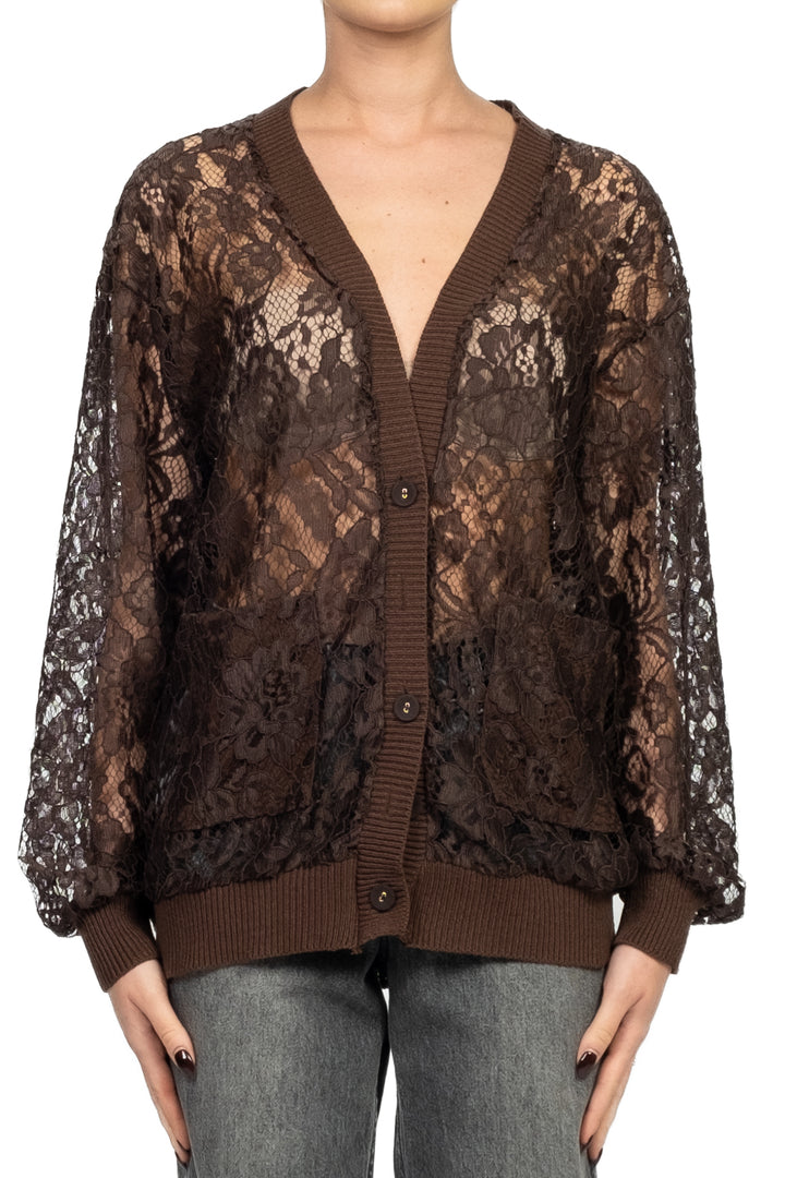 Tensione In - Cardigan over in pizzo Art. M30010AT