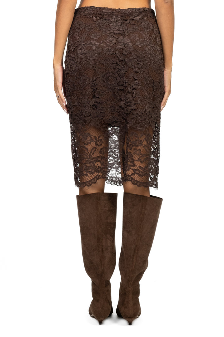 Tensione In - Gonna midi in pizzo Art. N20074AT