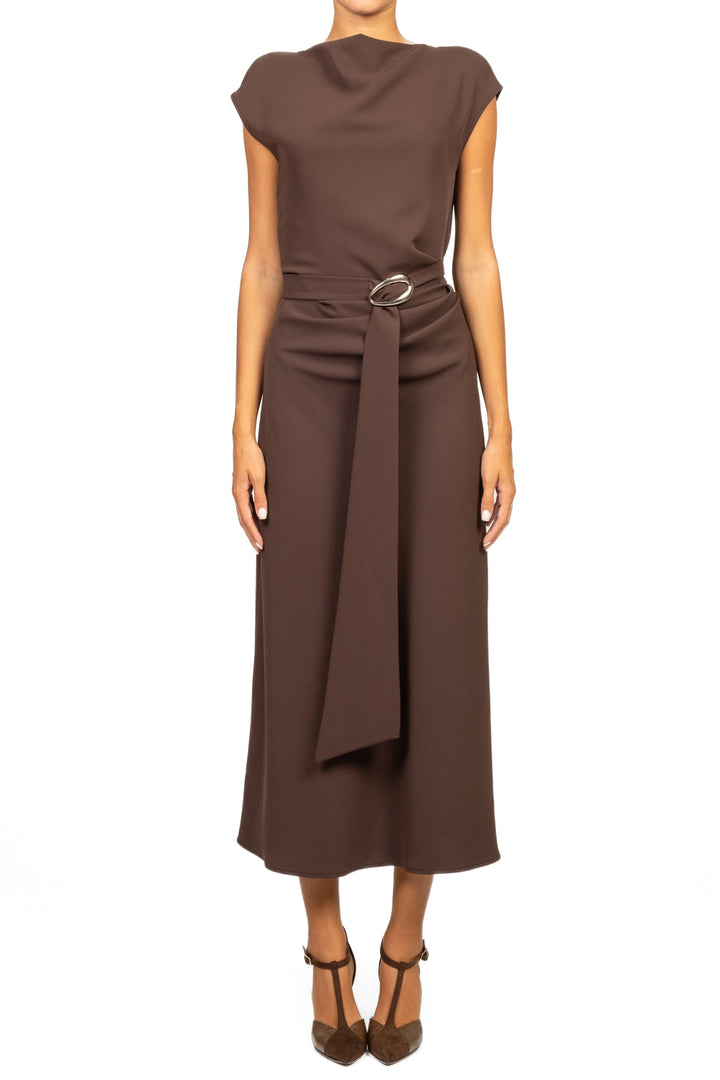 Imperial - Abito arricciato con fusciacca Art. AFSTKER/AFSTKSB