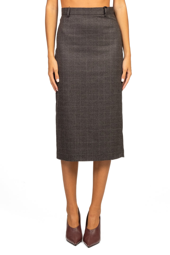 Vicolo - Gonna longuette a quadri Art. TF1656