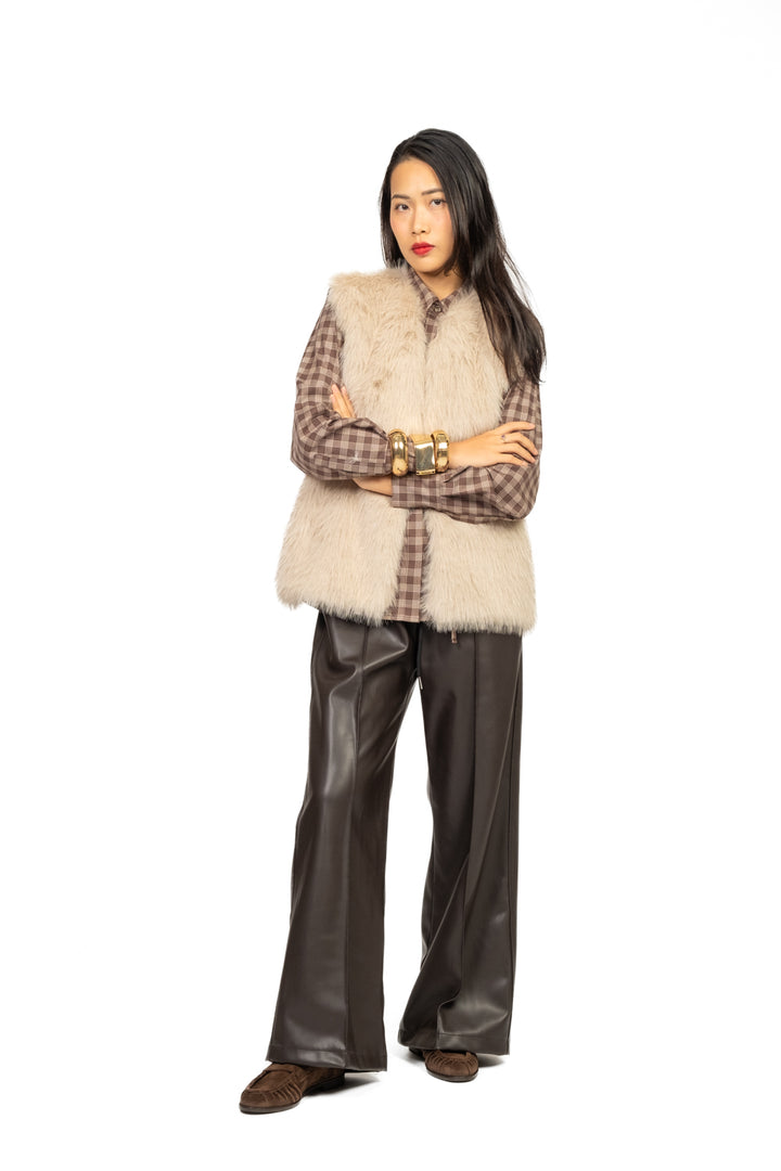 Tensione In - Gilet over pelliccia frontale Art. W5HMG81A400