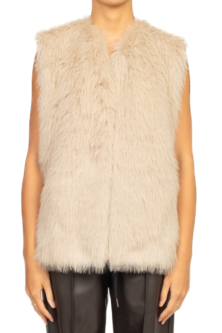 Tensione In - Gilet over pelliccia frontale Art. W5HMG81A400