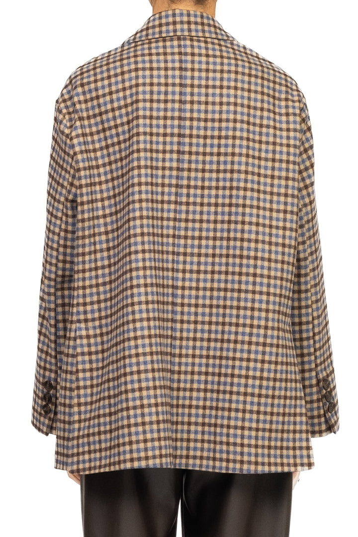 Tensione In - Giacca quadretti con spille Art. 26B1041