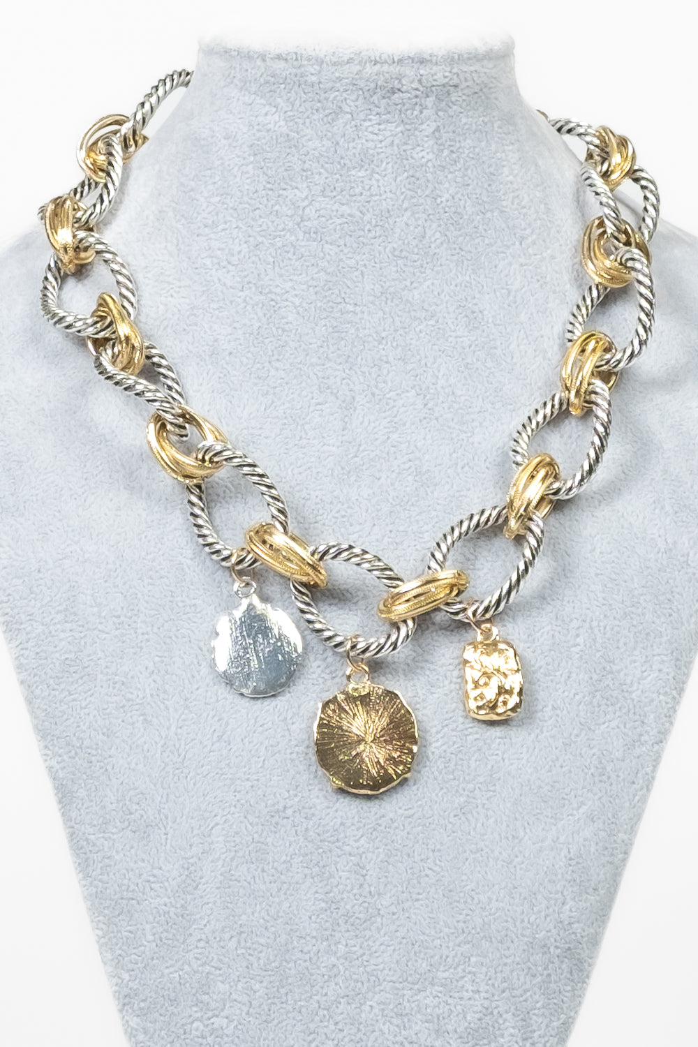 Upper - Collana catena pendenti torcigliata