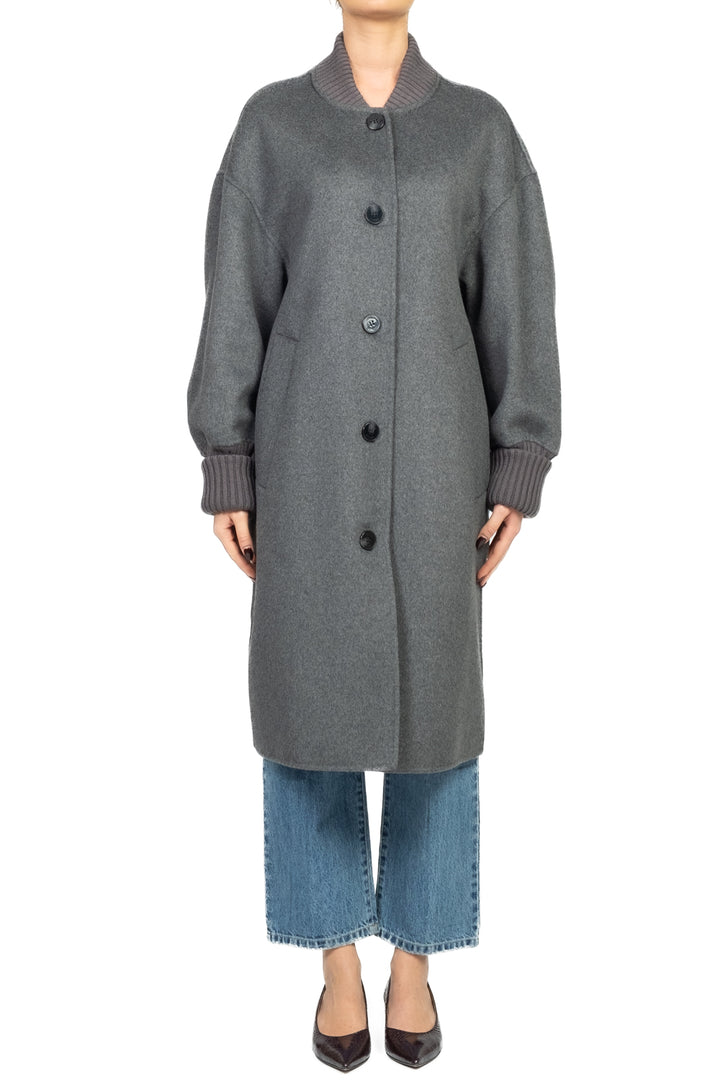 Vicolo - Cappotto lungo hand made con polsini Art. TF0027