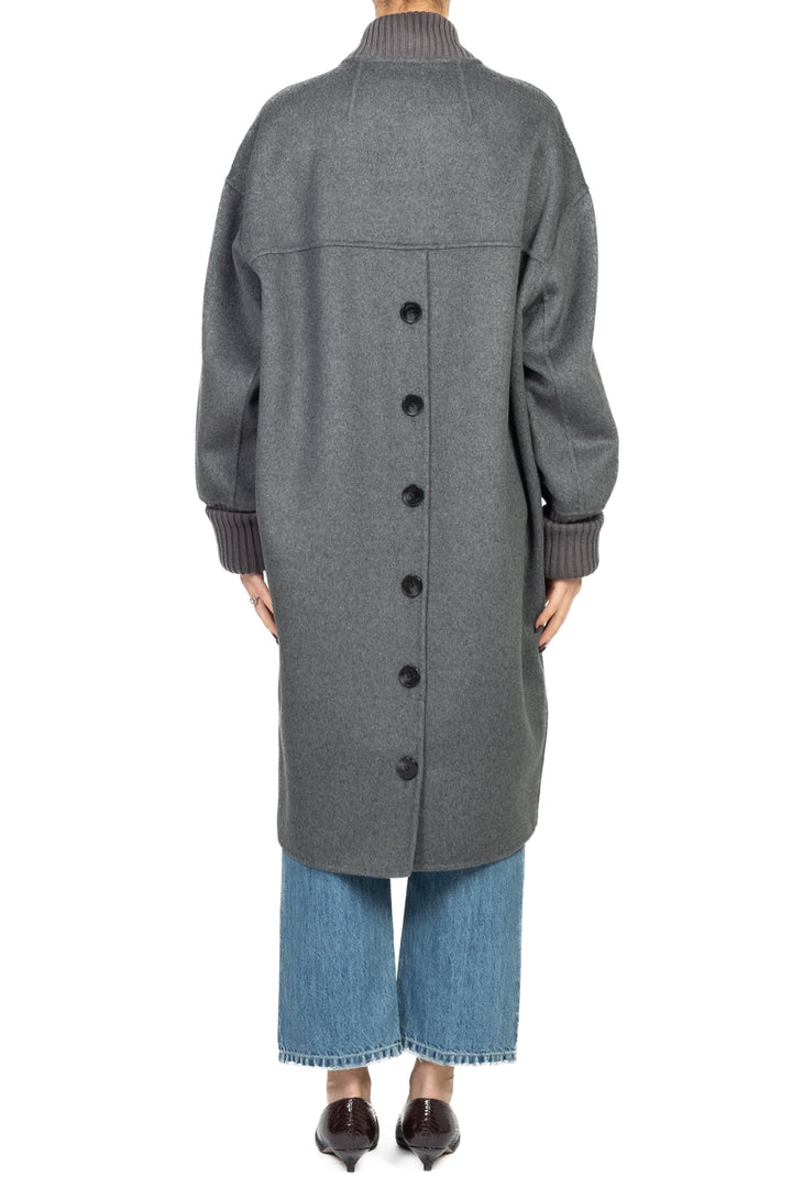 Vicolo - Cappotto lungo hand made con polsini Art. TF0027