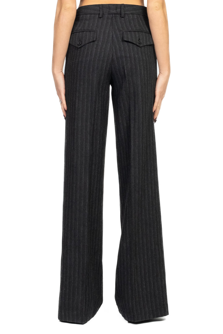 Vicolo - Pantalone a palazzo gessato Art. TF1718