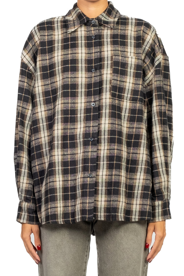 Tensione In - Camicia quadri con stampa posteriore Art. FW250073