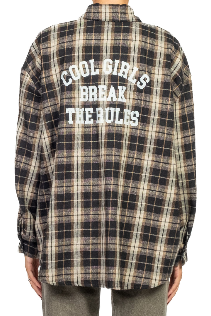 Tensione In - Camicia quadri con stampa posteriore Art. FW250073