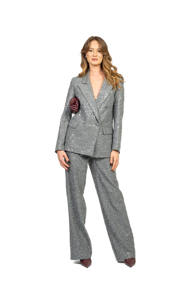 Vicolo - Pantalone spigato con perline Art. TF0104