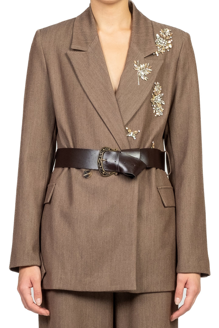 Dixie - Completo giacca applicazioni e pantalone palazzo Art. J845Y043/P845Y088