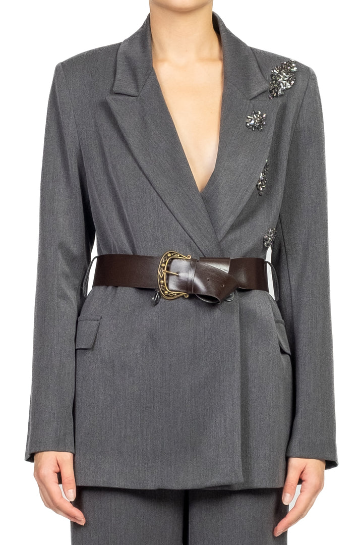 Dixie - Completo giacca applicazioni e pantalone palazzo Art. J845Y043/P845Y088