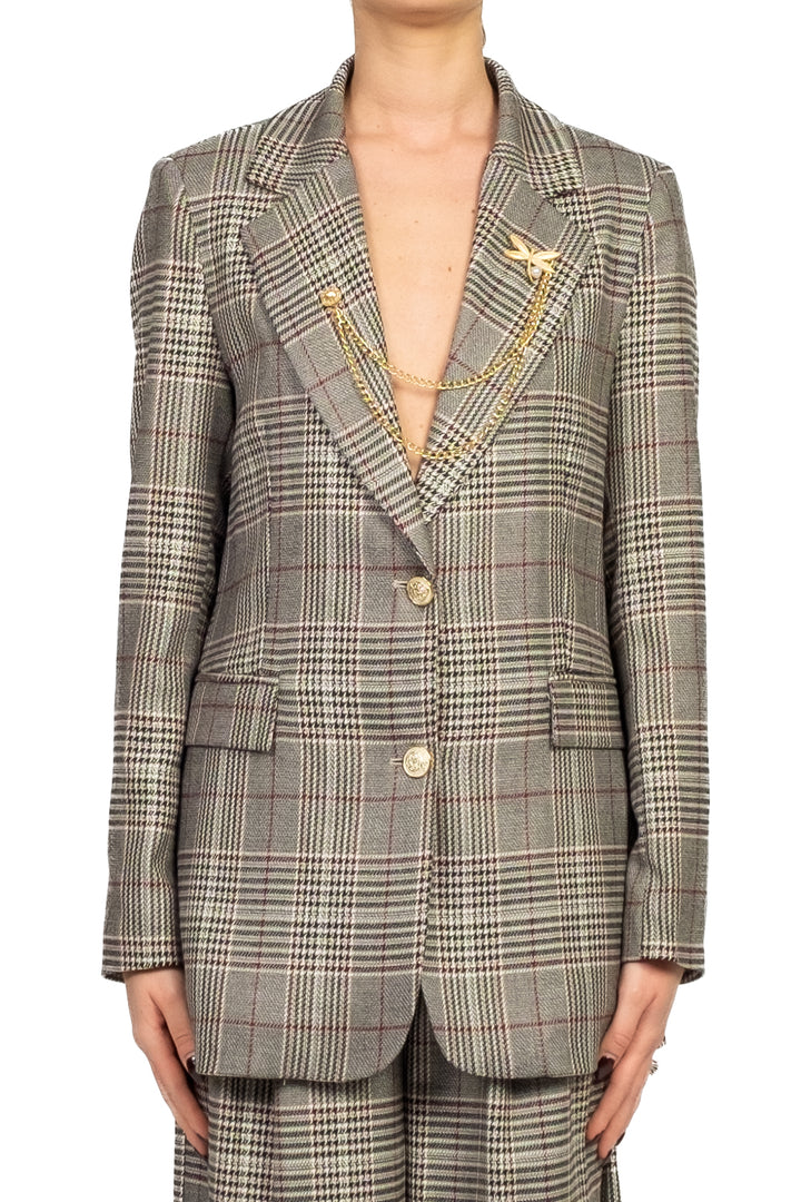 Tensione In - Giacca over pied de poule Art. 26B1129