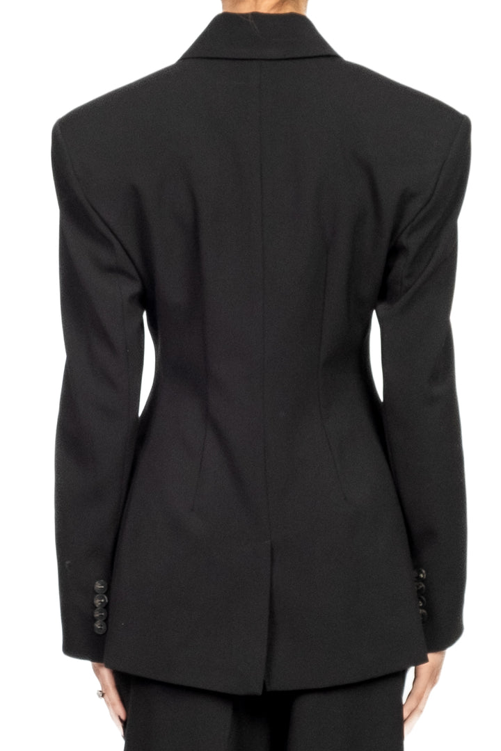 Tensione In - Giacca bottone asimmetrico con spilla Art. W25J727