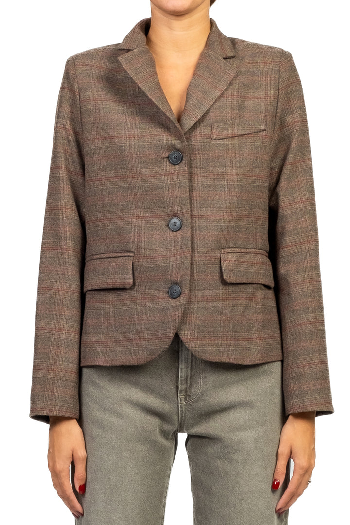 Tensione In - Giacca corta check Art. 1149AI25