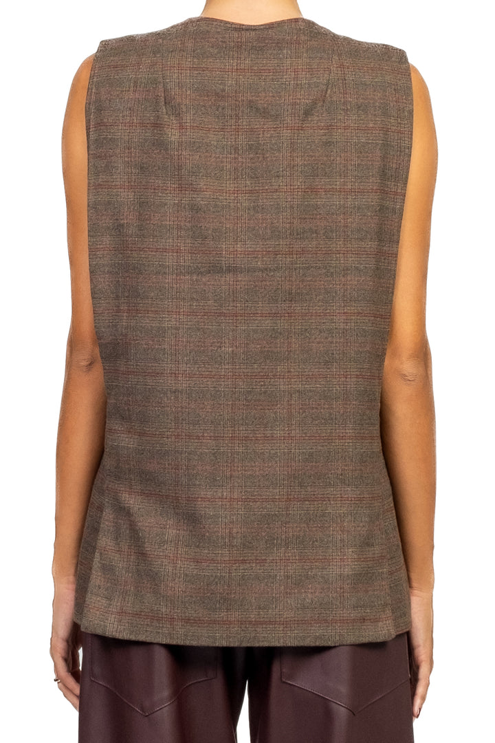 Tensione In - Gilet over check Art. 1146AI25