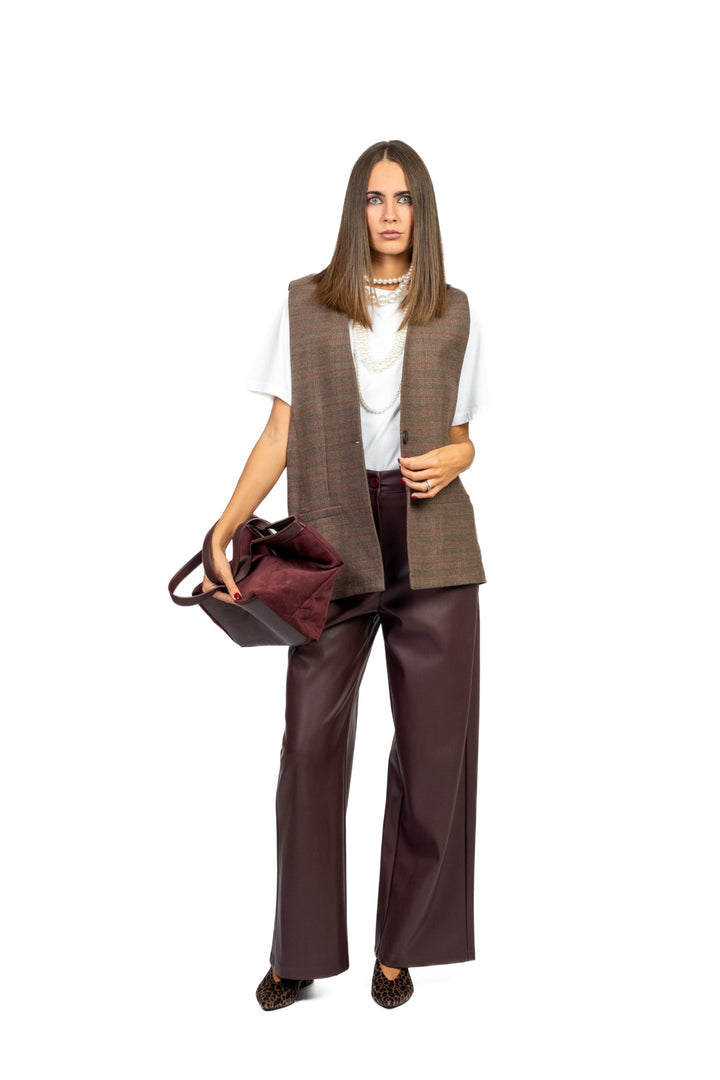 Tensione In - Gilet over check Art. 1146AI25