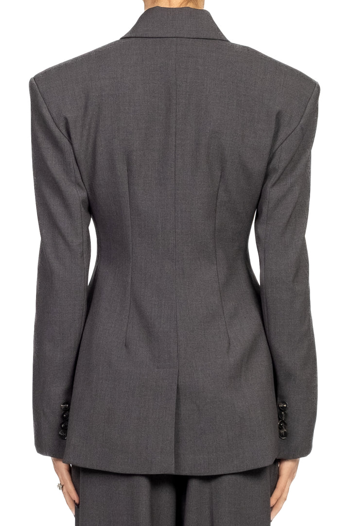 Tensione In - Giacca bottone asimmetrico con spilla Art. W25J727