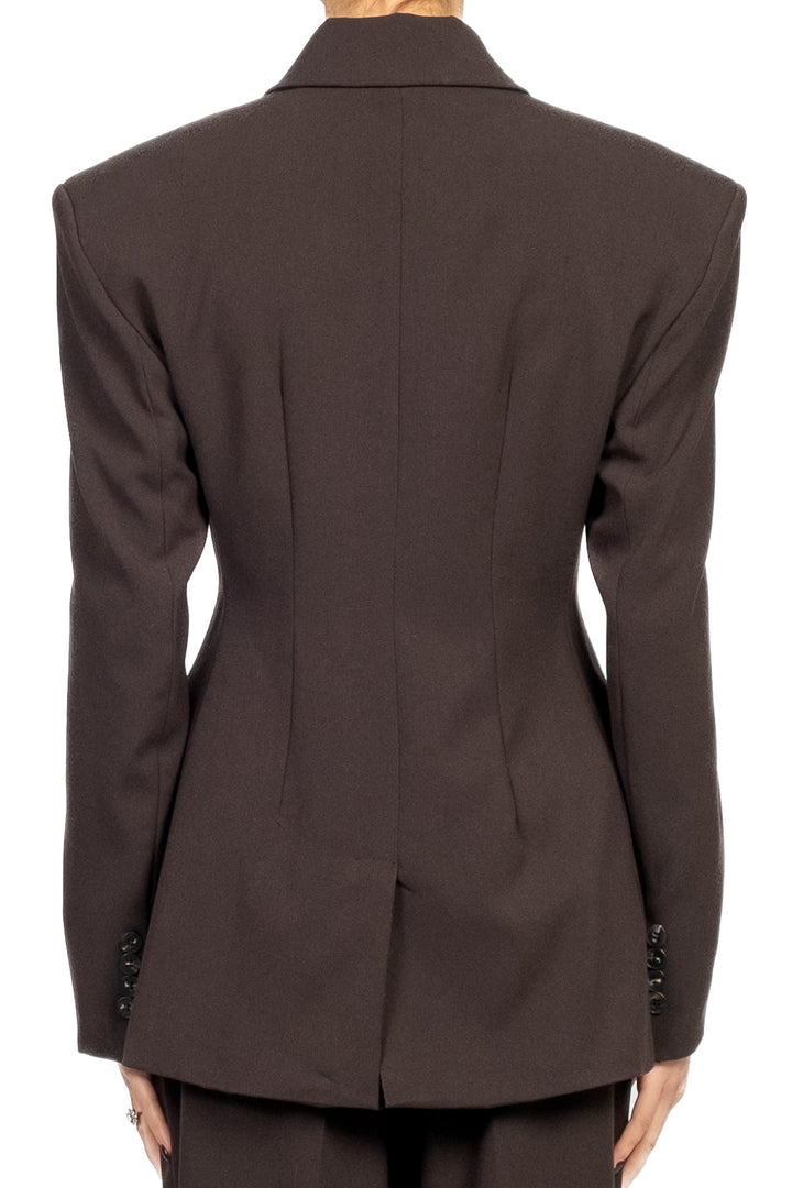 Tensione In - Giacca bottone asimmetrico con spilla Art. W25J727