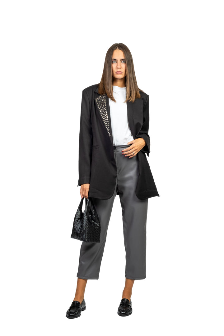 Tensione In - Giacca asimmetrica con borchie Art. 37786