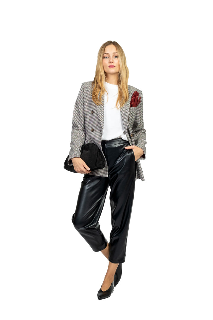 Tensione In - Giacca doppio petto quadretti con guanti Art. 37876