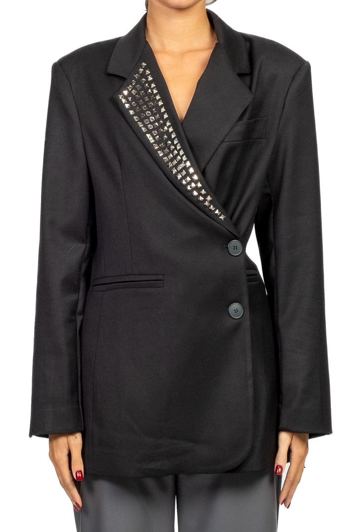 Tensione In - Giacca asimmetrica con borchie Art. 37786