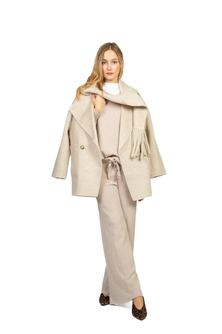 Vicolo - Giacca hand made doppio petto collo sciarpa Art. TF0025