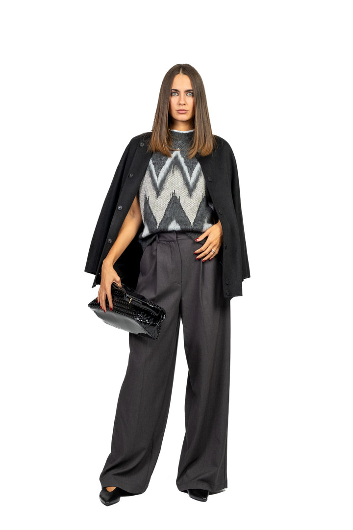 Tensione In - Gilet fantasia in lurex Art. W5HMT24A373