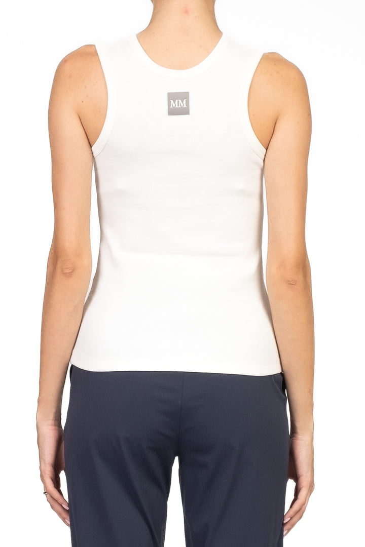 MM MaxMara - Canotta girocollo a costine TONDO Art. 2526946017