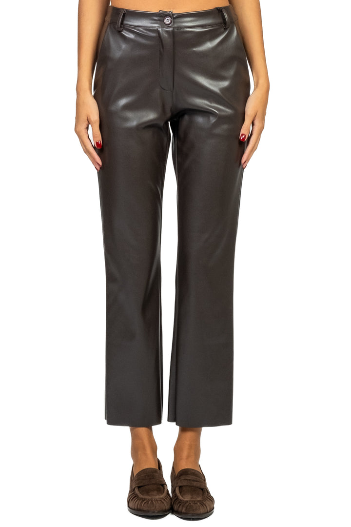 Tensione In - Pantalone trombetta ecopelle Art. 222128-25