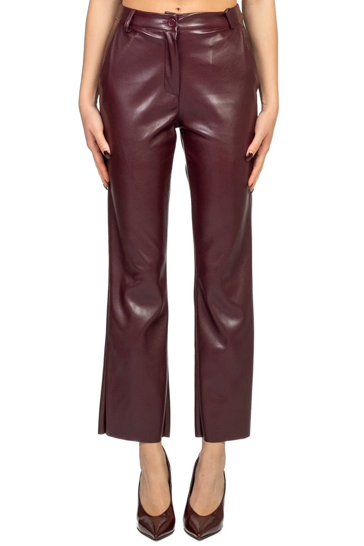 Tensione In - Pantalone trombetta ecopelle Art. 222128-25