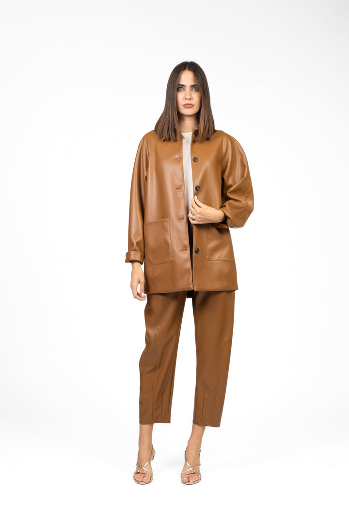 MM MaxMara - Pantalone in ecopelle ANSELMO Art. 2526786067