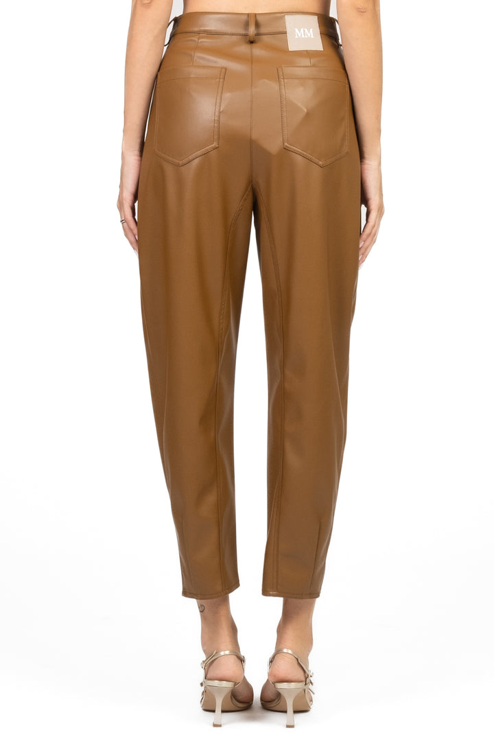 MM MaxMara - Pantalone in ecopelle ANSELMO Art. 2526786067