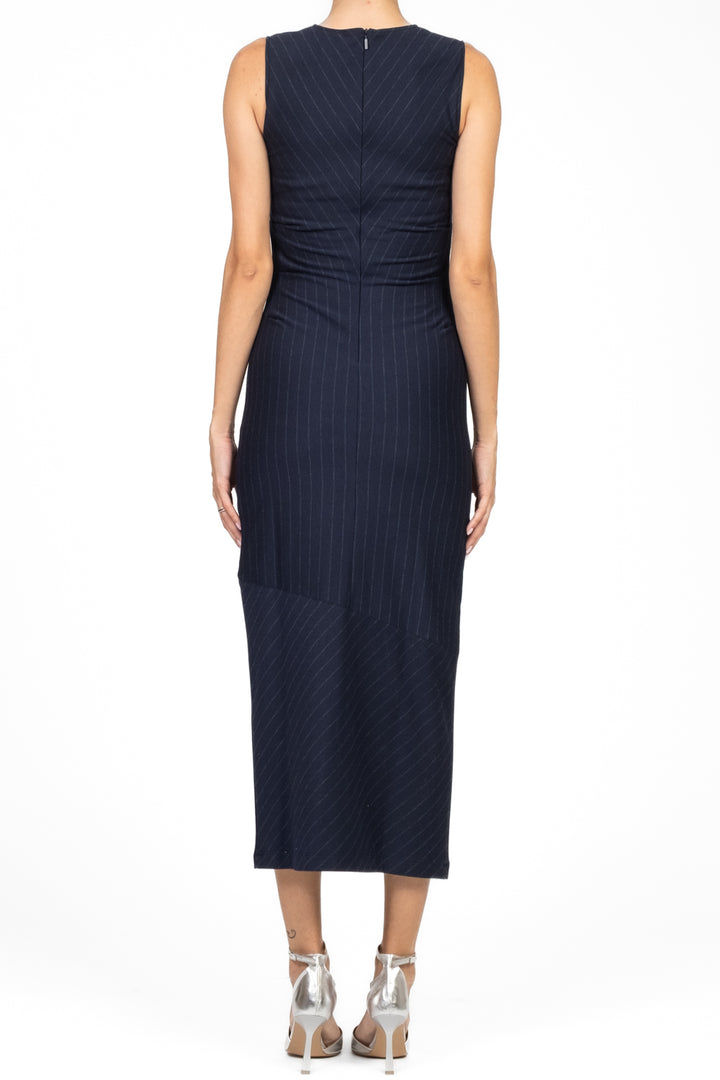 MM MaxMara - Abito giromanica gessato NEWPORT Art. 2526626047