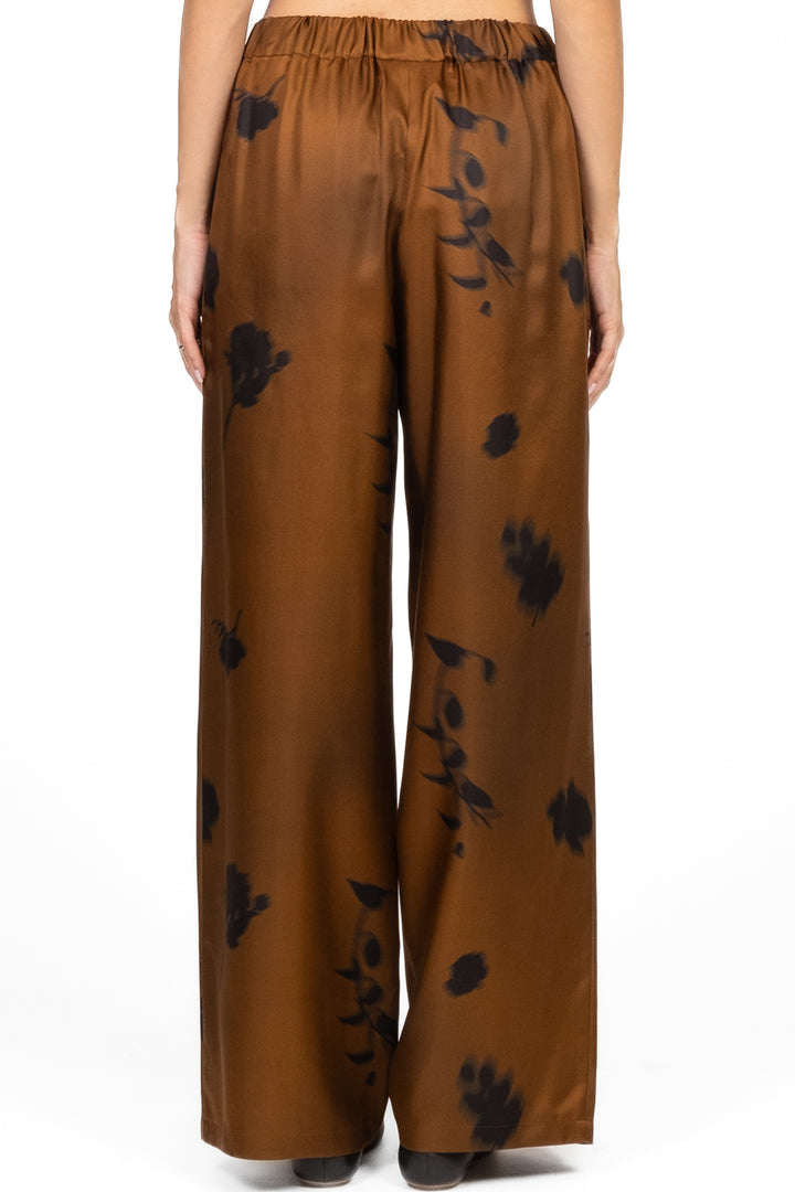MM MaxMara - Pantalone in seta fantasia floreale HELGA Art. 2526136037