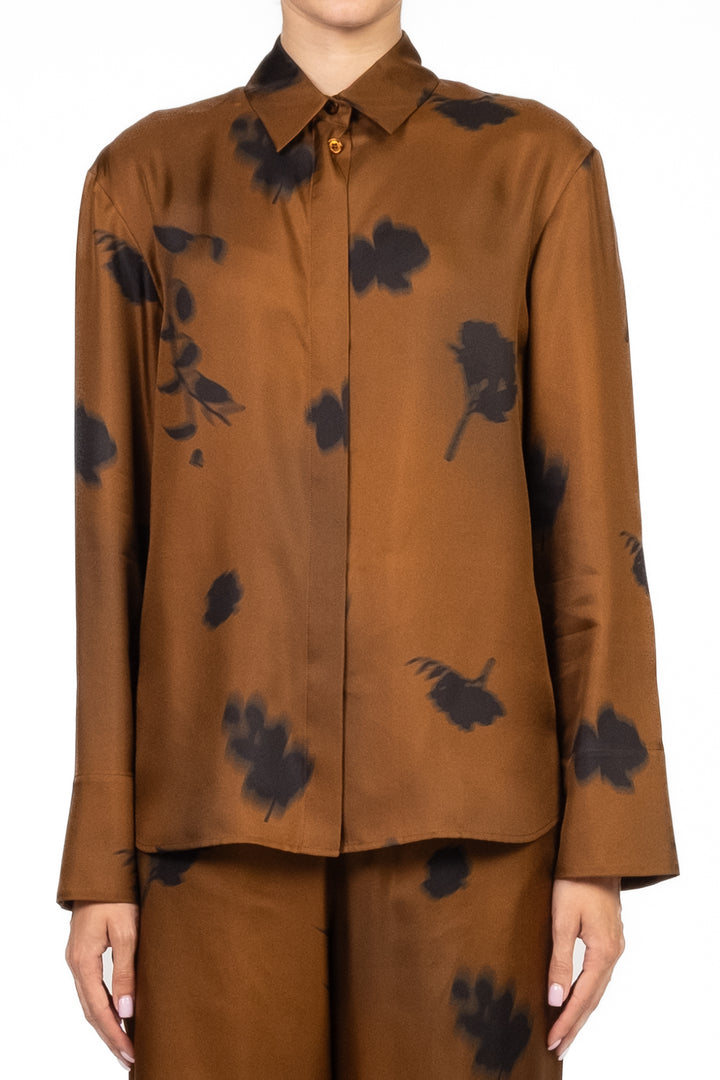 MM MaxMara - Camicia in seta fantasia floreale ERACLEA Art. 2526116057